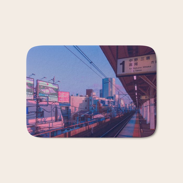 5 AM in Tokyo Bath Mat