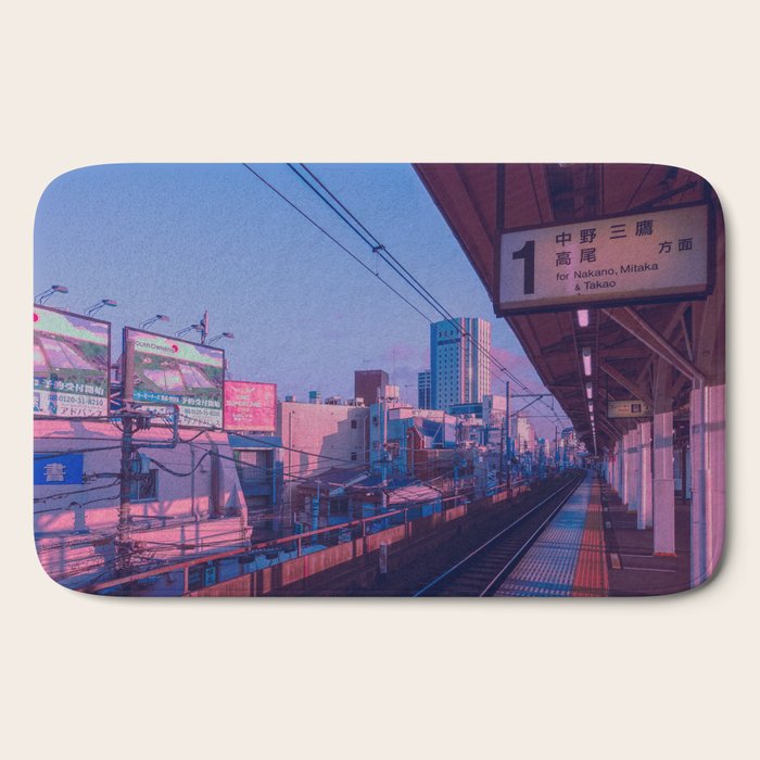 5 AM in Tokyo Bath Mat