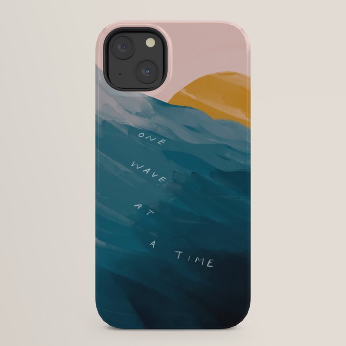 "One Wave At A Time" iPhone Case