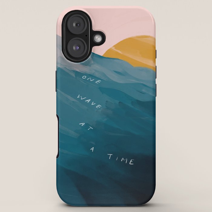 "One Wave At A Time" iPhone Case