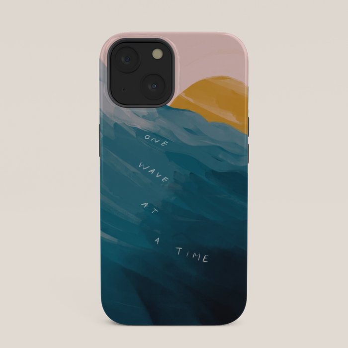 "One Wave At A Time" iPhone Case