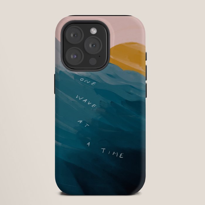 "One Wave At A Time" iPhone Case