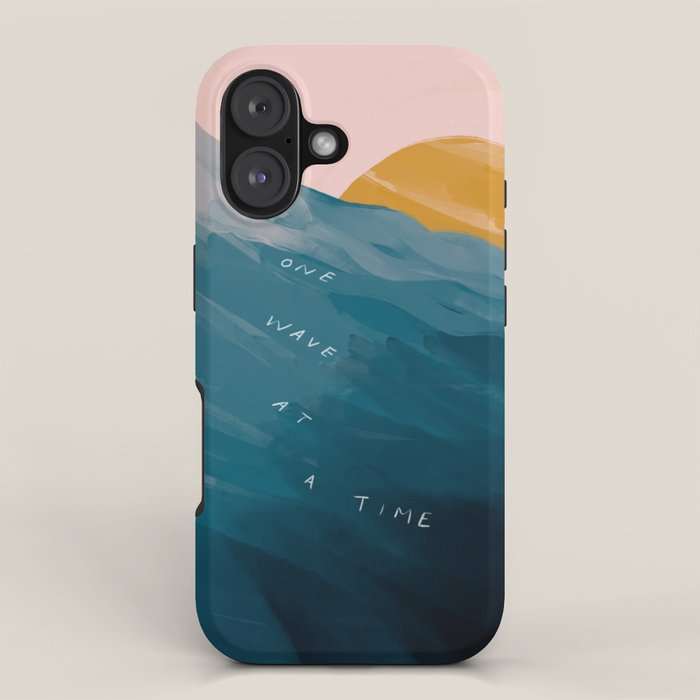 "One Wave At A Time" iPhone Case