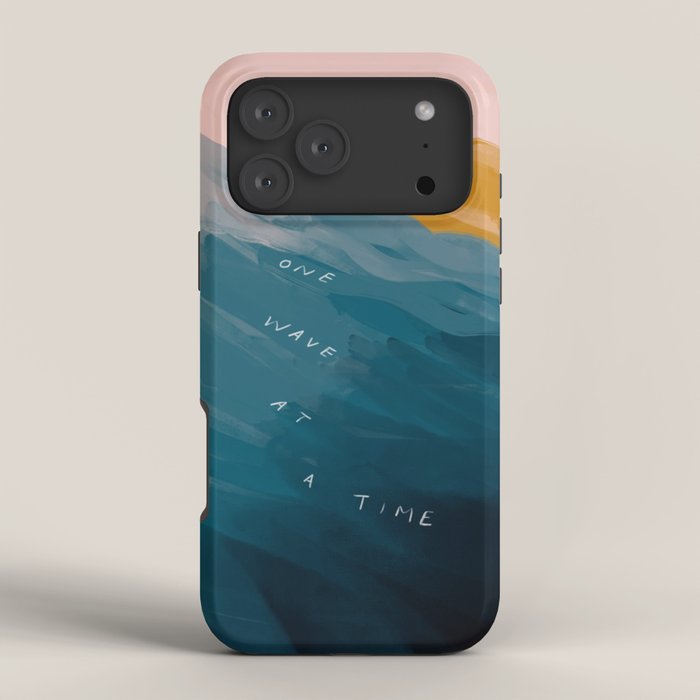 "One Wave At A Time" iPhone Case