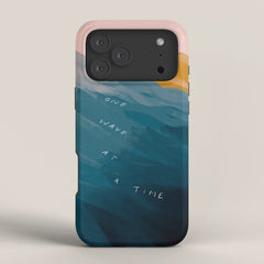 "One Wave At A Time" iPhone Case