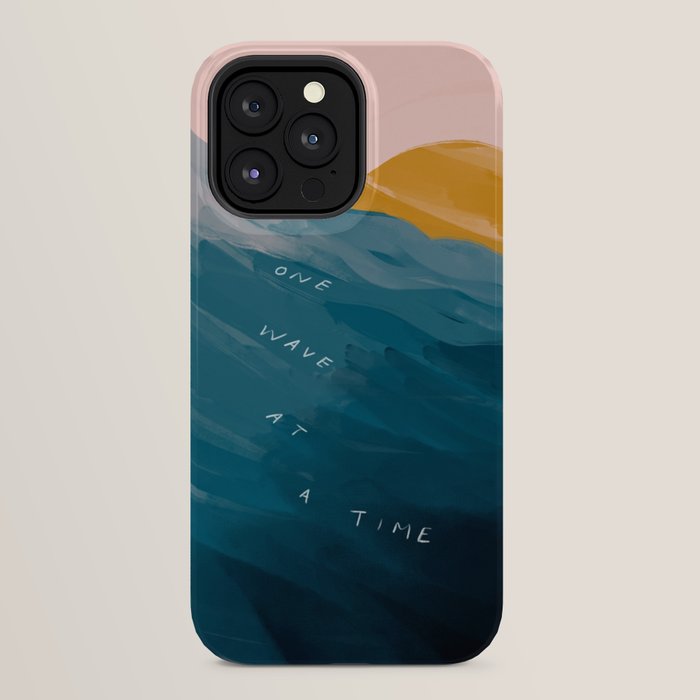 "One Wave At A Time" iPhone Case