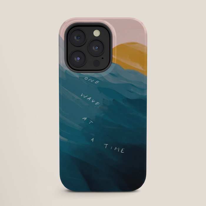 "One Wave At A Time" iPhone Case