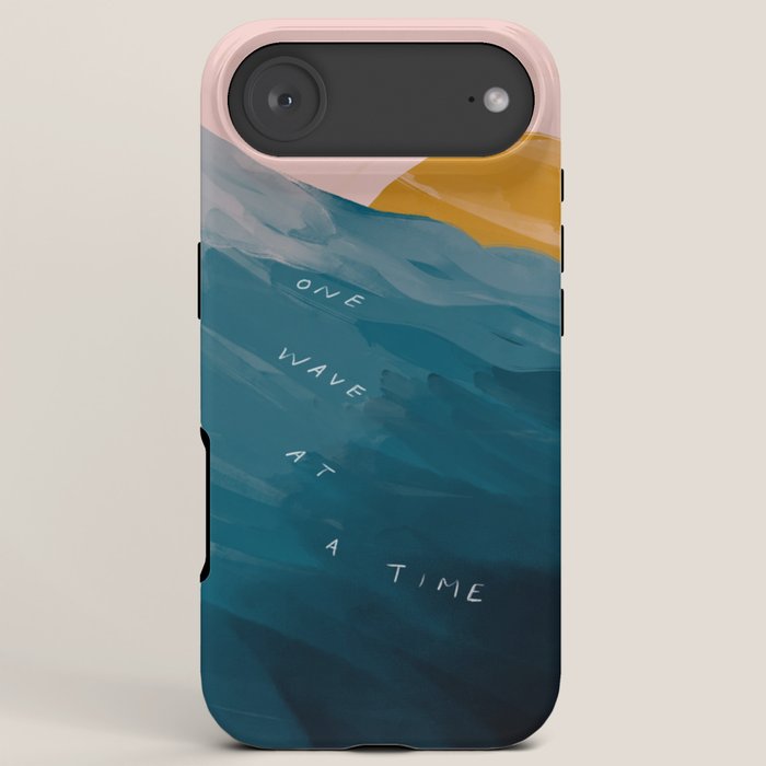 "One Wave At A Time" iPhone Case