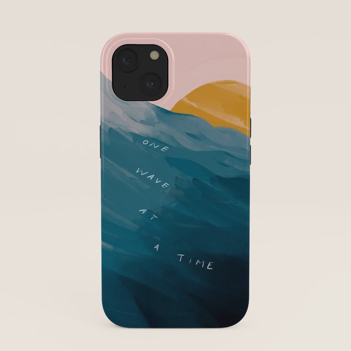 "One Wave At A Time" iPhone Case