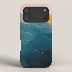 "One Wave At A Time" iPhone Case