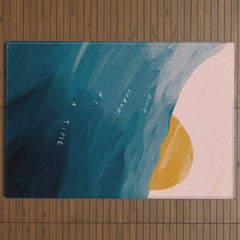 "One Wave At A Time" Outdoor Rug