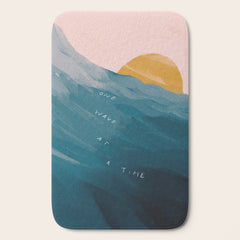 "One Wave At A Time" Bath Mat