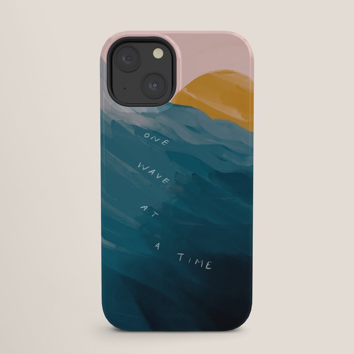 "One Wave At A Time" iPhone Case