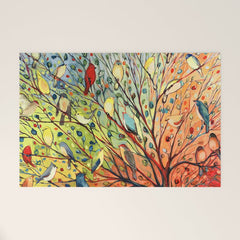 27 Birds Welcome Mat