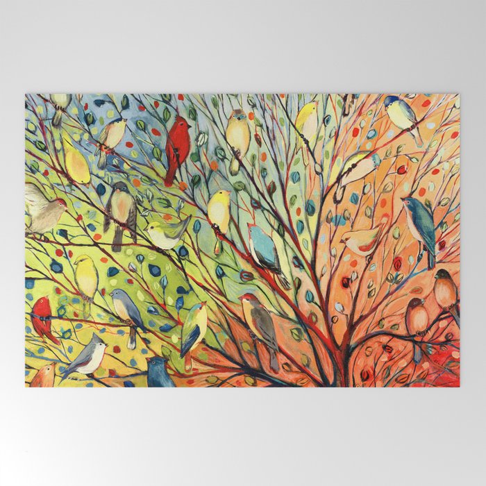 27 Birds Welcome Mat