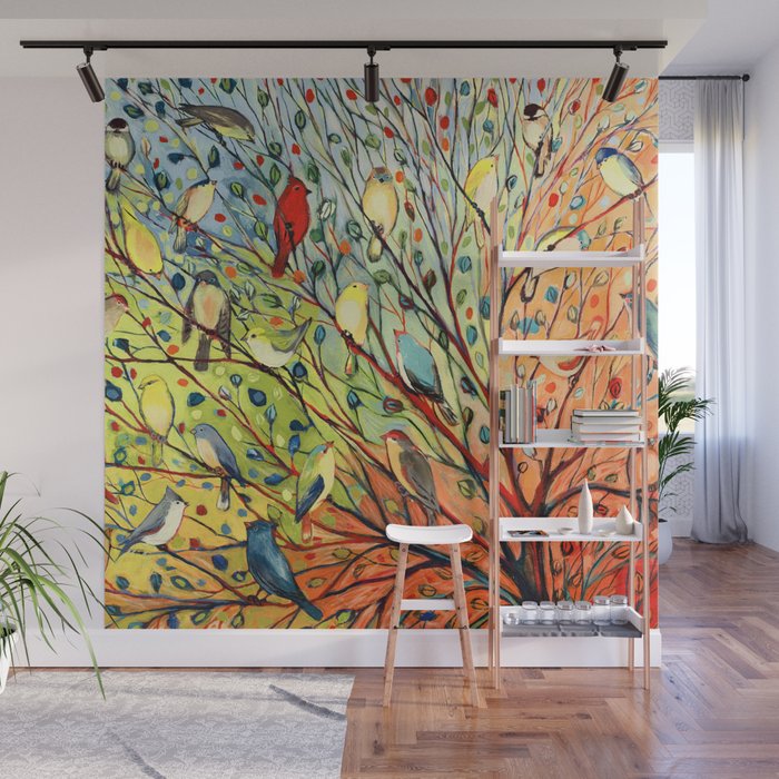 27 Birds Wall Mural