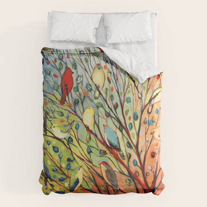 27 Birds Duvet Cover