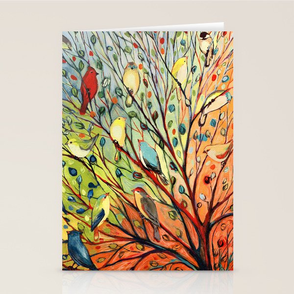 27 Birds Stationery Card