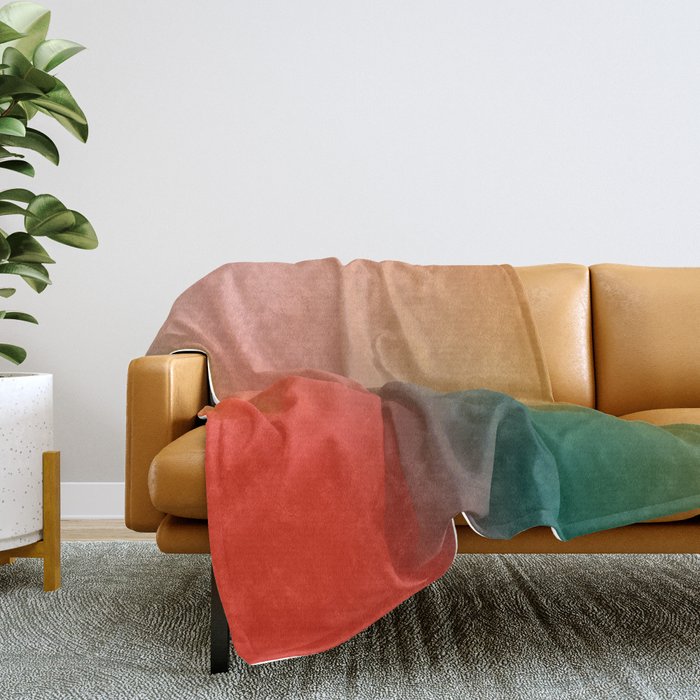 16 Burning Romance Ombre Gradient by Valourine 240816 Throw Blanket
