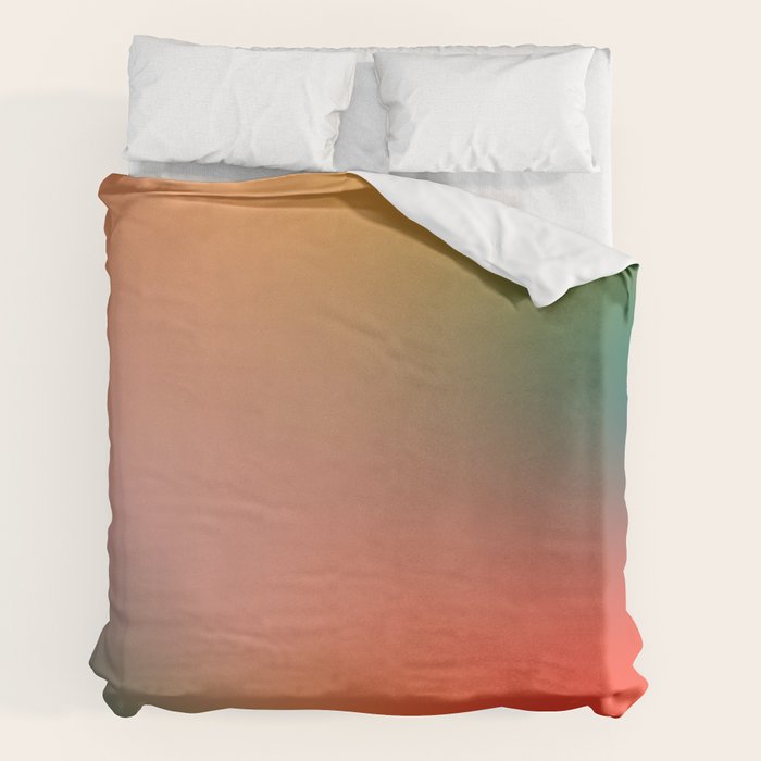 16 Burning Romance Ombre Gradient by Valourine 240816 Duvet Cover
