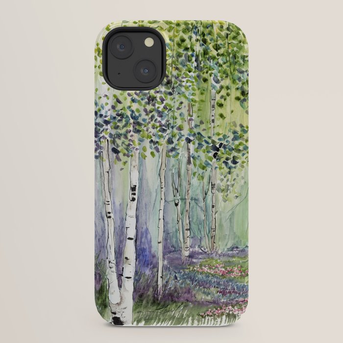 4 season watercolor collection - spring iPhone Case