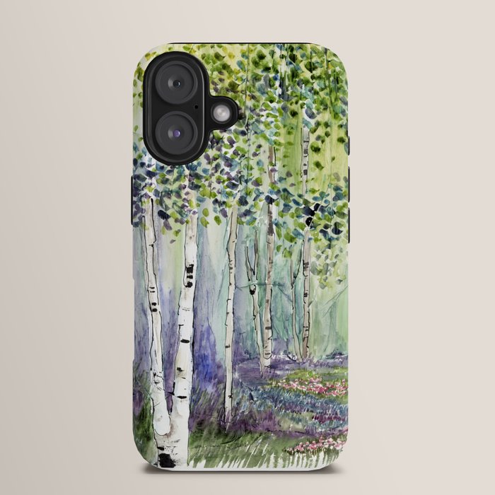 4 season watercolor collection - spring iPhone Case