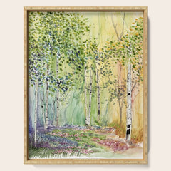 4 season watercolor collection - spring Serving Tray