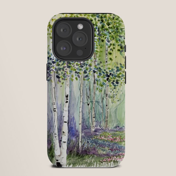 4 season watercolor collection - spring iPhone Case