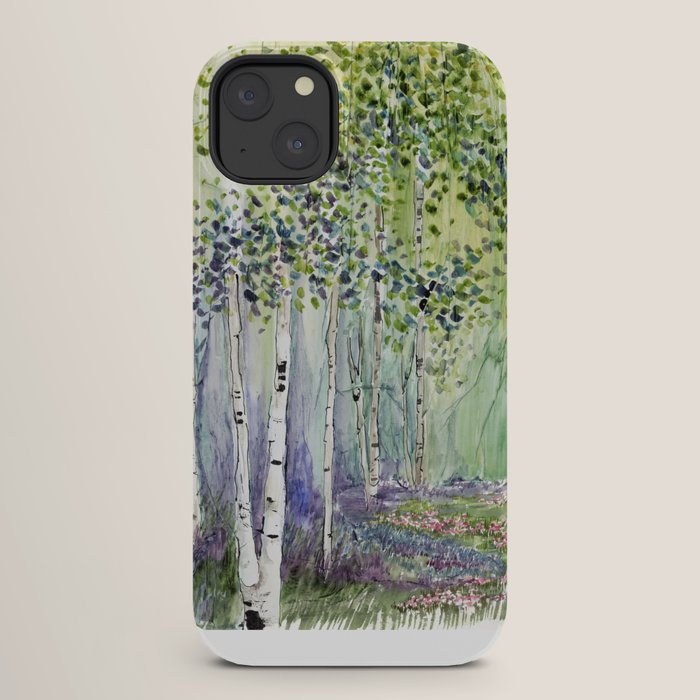 4 season watercolor collection - spring iPhone Case