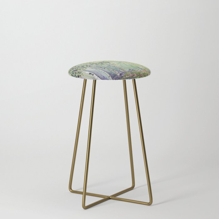 4 season watercolor collection - spring Stool
