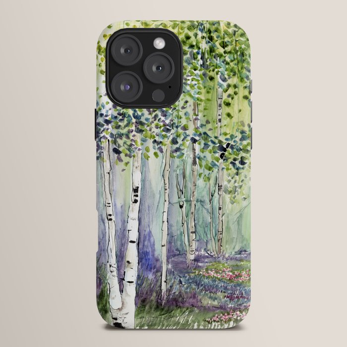 4 season watercolor collection - spring iPhone Case