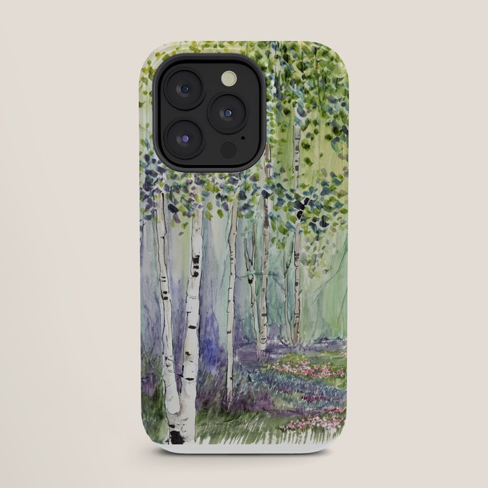 4 season watercolor collection - spring iPhone Case
