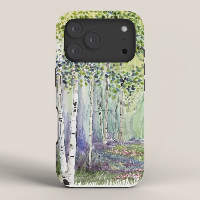 4 season watercolor collection - spring iPhone Case