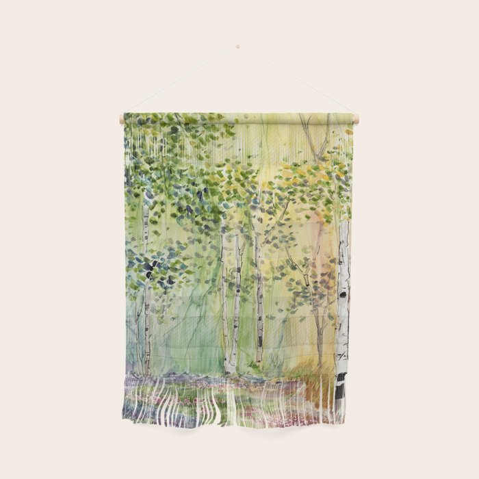4 season watercolor collection - spring Wall Hanging