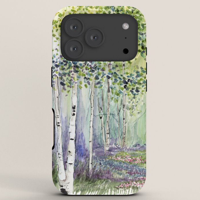 4 season watercolor collection - spring iPhone Case