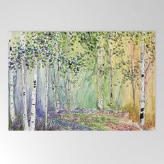 4 season watercolor collection - spring Welcome Mat