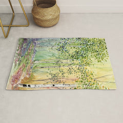 4 season watercolor collection - spring Rug