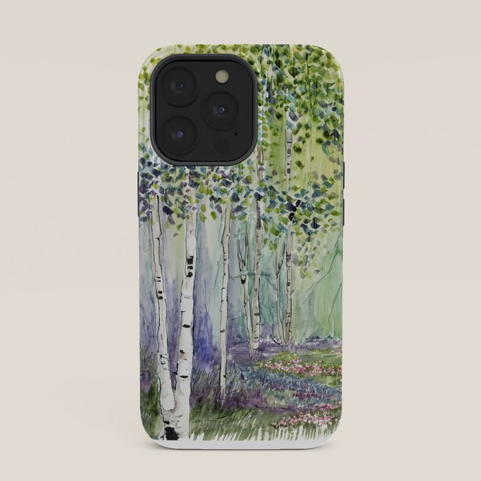 4 season watercolor collection - spring iPhone Case