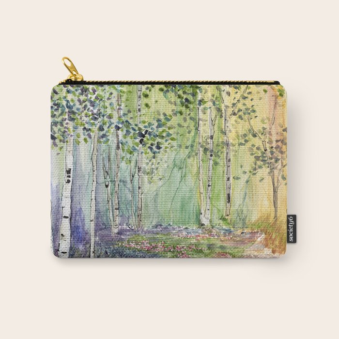 4 season watercolor collection - spring Carry All Pouch