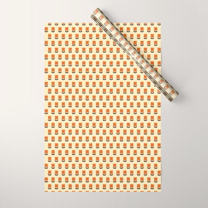 70s Flower Pattern #2 Wrapping Paper