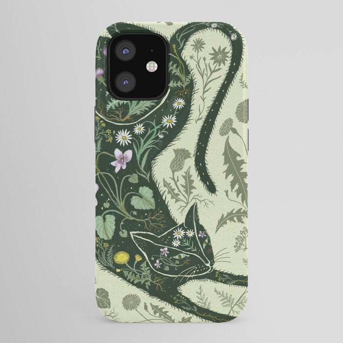 A Cat in the Wildflowers iPhone Case