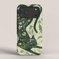 A Cat in the Wildflowers iPhone Case