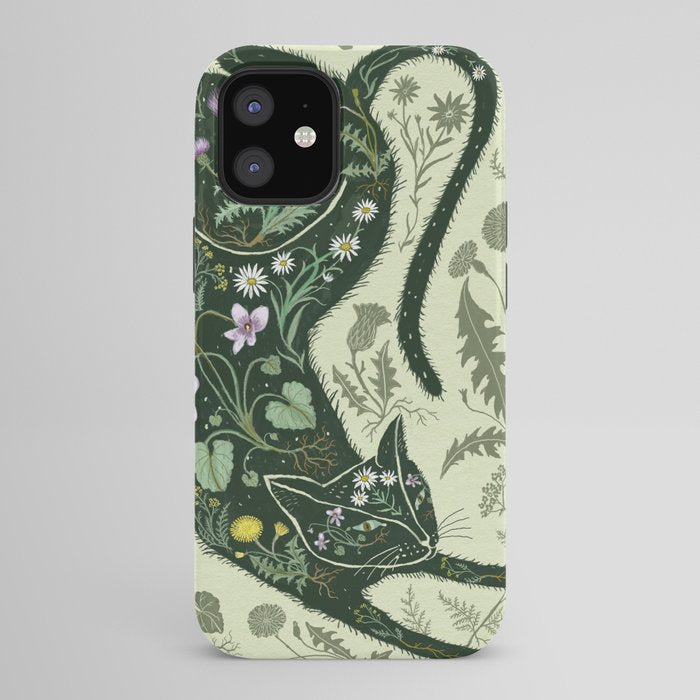 A Cat in the Wildflowers iPhone Case