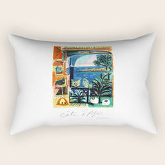 1962 Picasso COTE D'AZUR French Riviera Travel Poster Rectangular Pillow