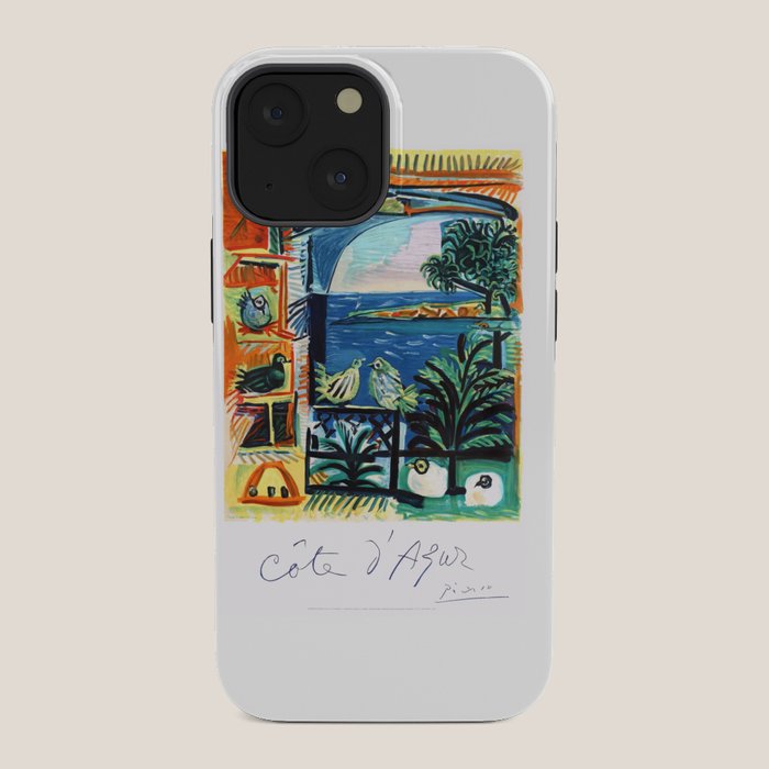 1962 Picasso COTE D'AZUR French Riviera Travel Poster iPhone Case