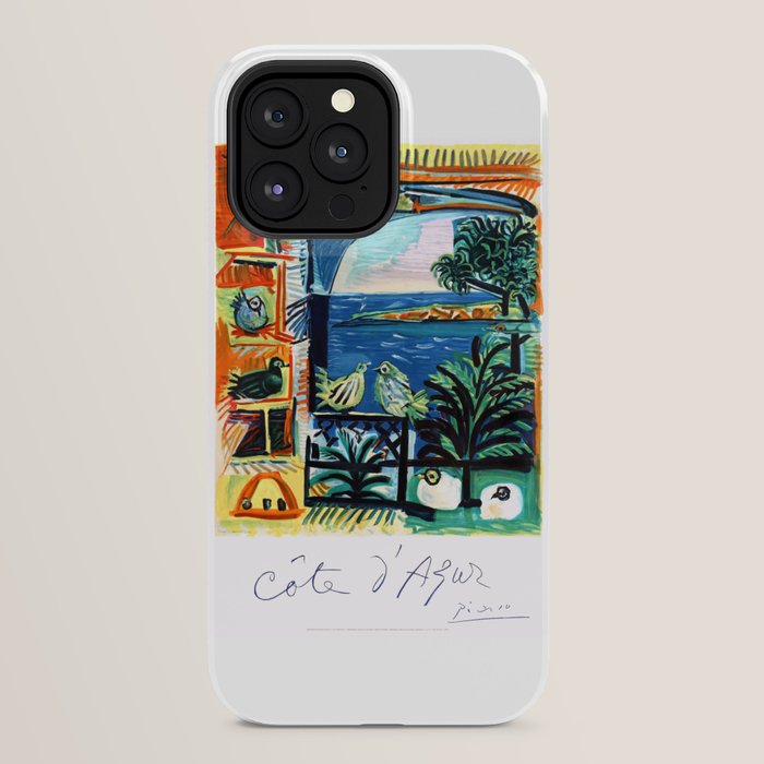 1962 Picasso COTE D'AZUR French Riviera Travel Poster iPhone Case