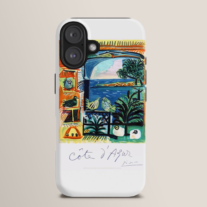 1962 Picasso COTE D'AZUR French Riviera Travel Poster iPhone Case