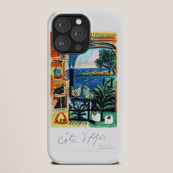1962 Picasso COTE D'AZUR French Riviera Travel Poster iPhone Case