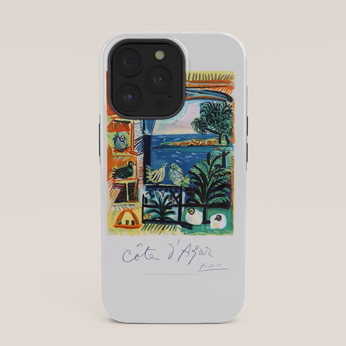 1962 Picasso COTE D'AZUR French Riviera Travel Poster iPhone Case