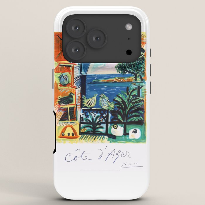 1962 Picasso COTE D'AZUR French Riviera Travel Poster iPhone Case